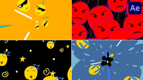Videohive Emoji Transitions | After Effects Elements template preview