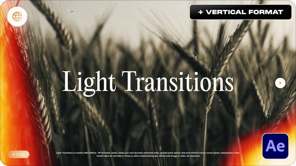 Videohive Light Transitions 54489177 Elements template preview