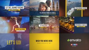 Fast Video Blog Promo Video Displays template preview