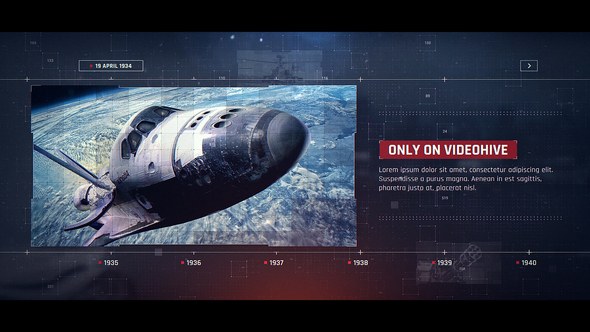 Videohive Digital Technology Timeline Video Displays template preview