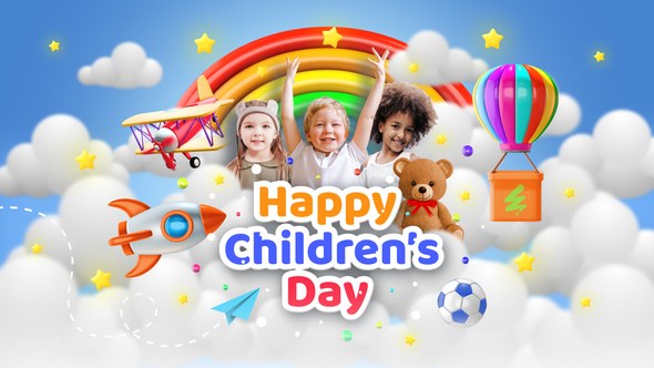 Videohive Happy Childrens Day 60518417 Openers template preview