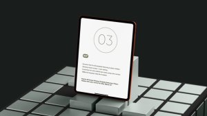 Videohive Pad Pro Sliding Cubes Screen Mockup Template Product Promo template preview