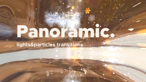 Videohive Lights & Particles Panoramic Transitions Vol. 01 Elements template preview