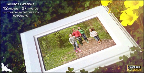 Videohive Spring Family Slideshow Video Displays template preview