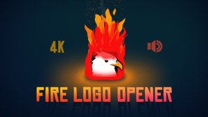 Fire Logo Opener Video Displays template preview