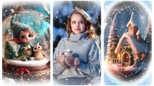 Frozen Ice Screen Vertical Instagram Reels, TikTok, Shorts Premiere Pro template preview