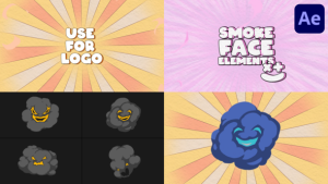 Videohive Explosion Smoke Face Elements | After Effects Elements template preview