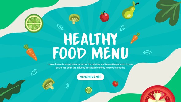 Videohive Healthy Food Promo Product Promo template preview