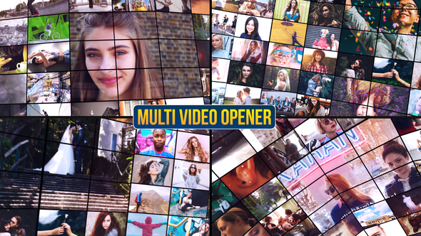 Videohive Multi Video Opener Video Displays template preview