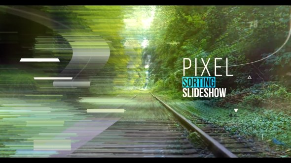 Videohive Inspire Pixel Sorting Slideshow Openers template preview