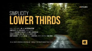 Simplicity Lower Thirds Video Displays template preview