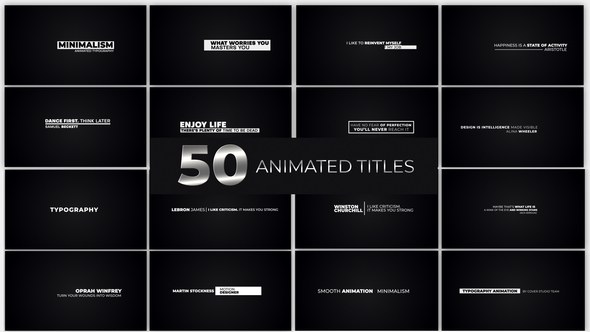 Videohive Animated Titles 38182063 Titles template preview
