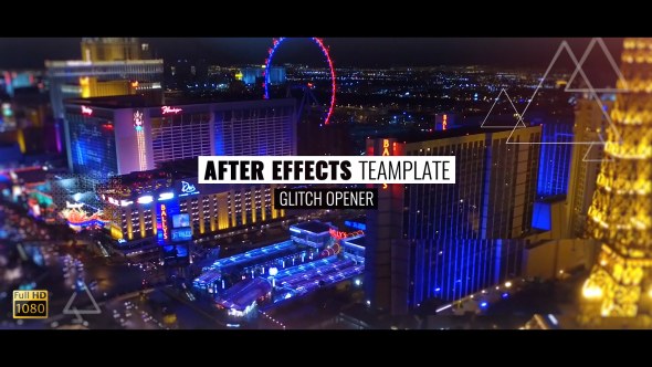 Videohive Glitch Opener 20392277 Video Displays template preview