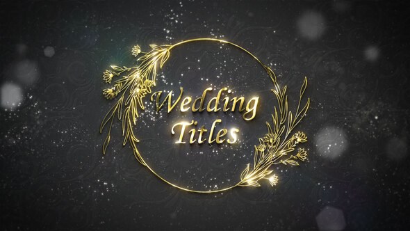 Videohive Floral Wedding Titles 44153486 Titles template preview