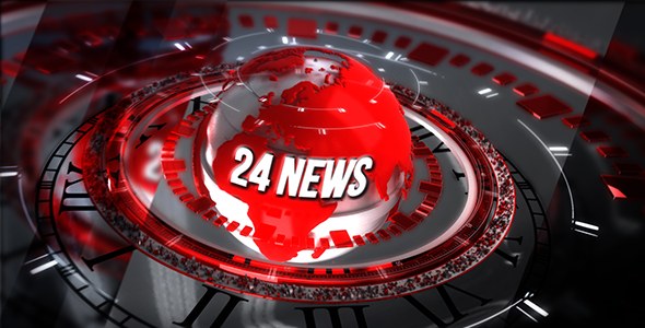 24 Broadcast News - Complete Package Video Displays template preview
