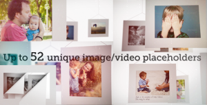 White Frames Slideshow Video Displays template preview