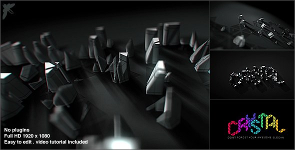 Videohive 3D Crystal Build Logo Logo Stings template preview