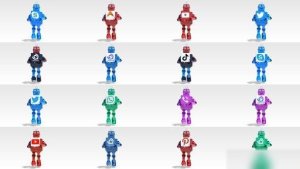 Videohive Cartoon Robot Running Logo Reveal Bundle Logo Stings template preview
