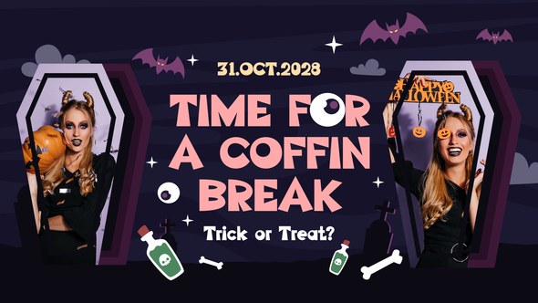 Videohive Halloween Night Party Slide Promo Video Displays template preview