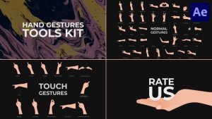 Videohive Hand Gestures Tools Kit for After Effects Elements template preview