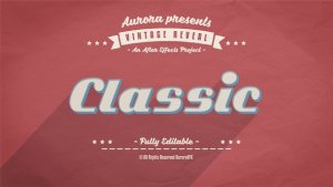 Videohive 3D Vintage Reveal Logo Stings template preview