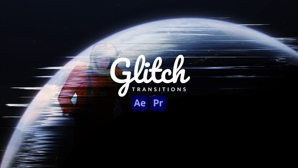 Videohive Glitch Transitions 43239710 Elements template preview