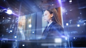 Hologram Display Video Displays template preview