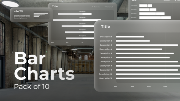 Videohive Bar Charts 59735606 Infographics template preview