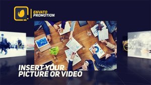 Corporate Promo Video Displays template preview