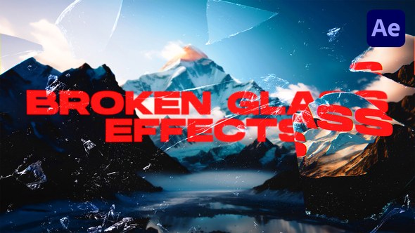 Videohive Broken Glass Effects VOL. 1 | After Effects Elements template preview