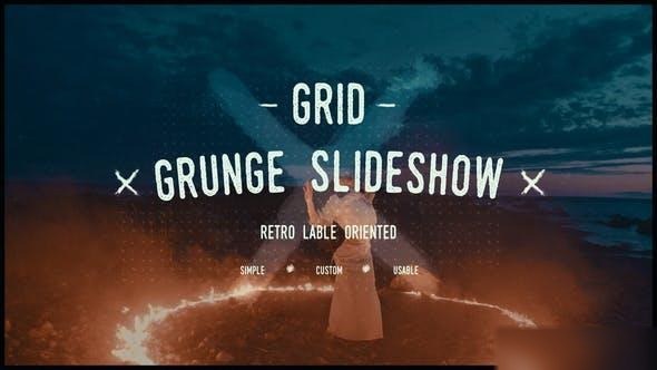 Videohive Urban Grunge Grid Slideshow Openers template preview