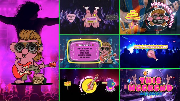 Live Concert show Openers template preview