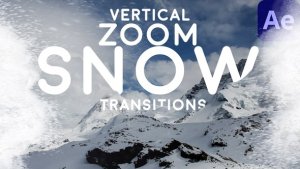 Videohive Vertical Zoom Snow Transitions Elements template preview