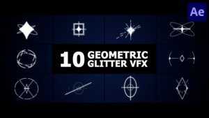 Videohive Geometric Glitter VFX | After Effects Elements template preview