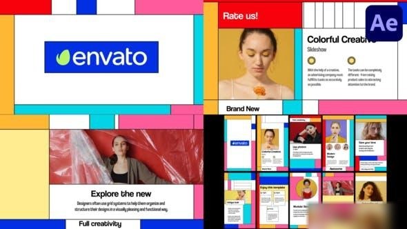 Videohive Colorful Creative Slideshow for After Effects 47263695 Openers template preview