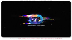 Videohive Addition Glitch - Logotype Intro Logo Stings template preview