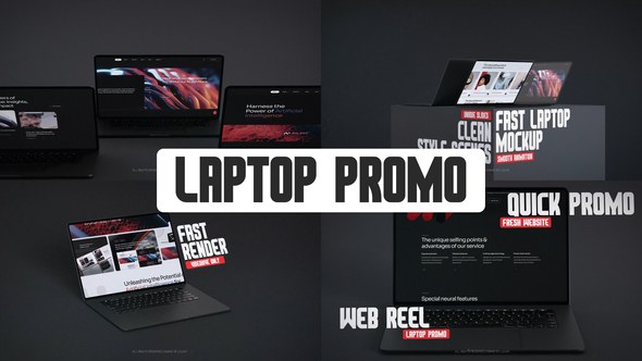 Videohive Fast Laptop Website Promo 57130742 Product Promo template preview