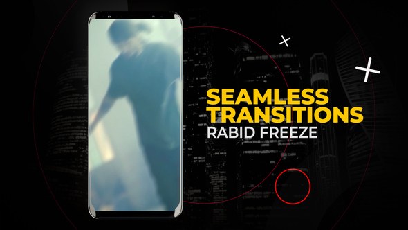 Videohive Vertical Rabid Freeze Transitions | After Effects Elements template preview