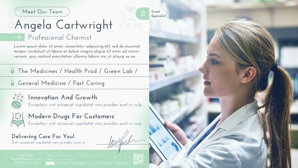 Videohive Pharma Company Promo Video Displays template preview