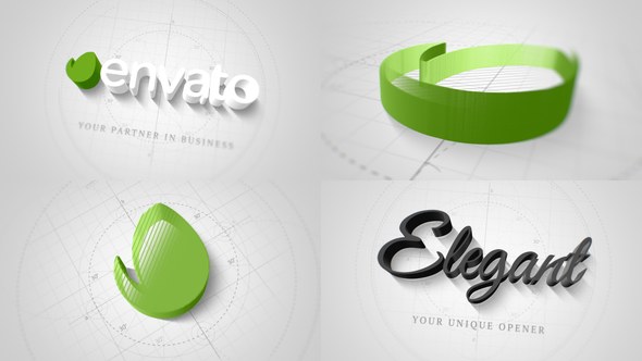 Videohive Technical Elegant Logo 3D Opener Openers template preview
