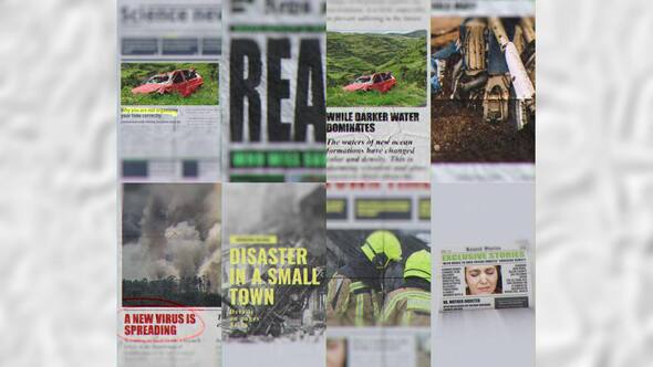 Videohive Vertical Newspaper Stories 58581061 Broadcast-packages template preview