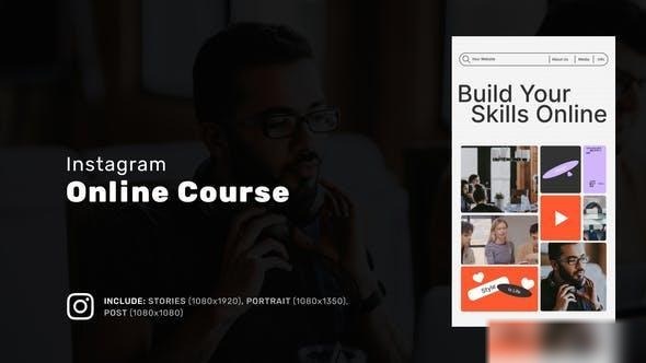 Videohive Instagram Online Course Promo Openers template preview