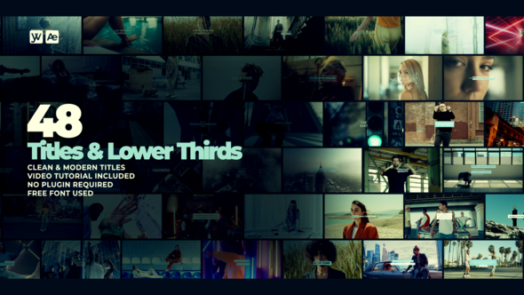 Videohive Titles & Lower Thirds 39444068 Titles template preview