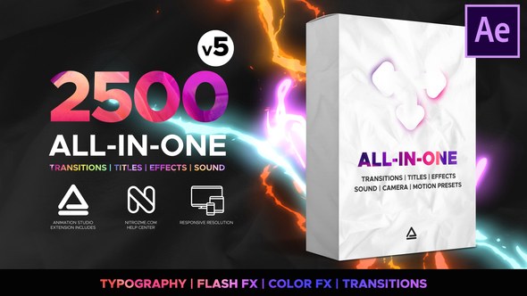 Videohive Transitions Library Elements template preview
