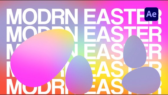 Videohive Easter Gradient Evolved Logo Unveil Logo Stings template preview
