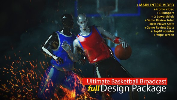 Videohive Ultimate Basketball Intro Openers template preview