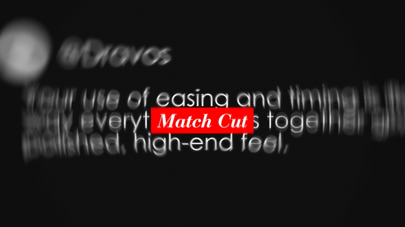 Videohive Text Match Cut Opener Titles template preview