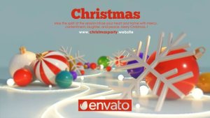 Videohive Christmas Invitation Card Logo Stings template preview