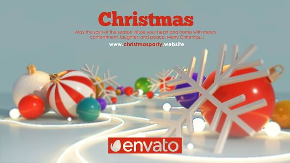 Videohive Christmas Invitation Card Logo Stings template preview
