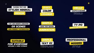 Videohive Box-Text Titles  AE Titles template preview